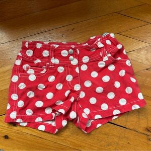 Mini Boden Polka Dot Heart Pocket Shorts - Size 6Y